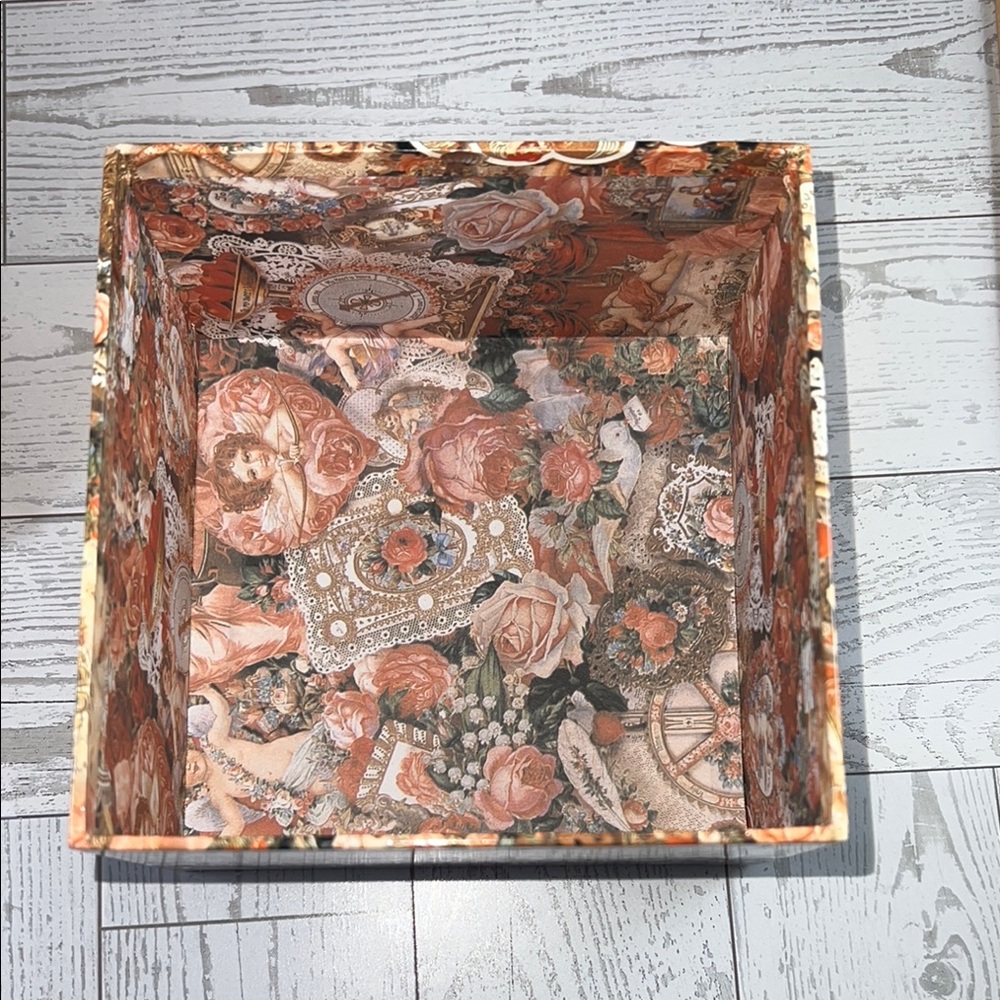 3 Vintage Floral Decorative Nesting Boxes - Picture 7 of 7